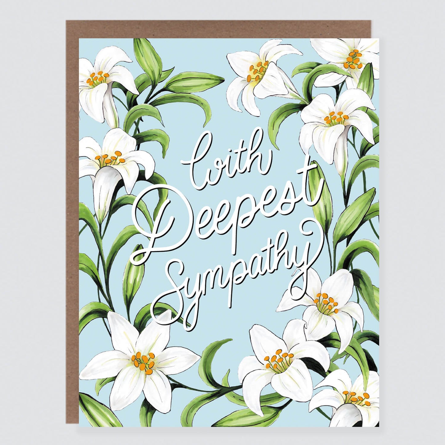 Lilies Deepest Sympathy Card - Case of 6