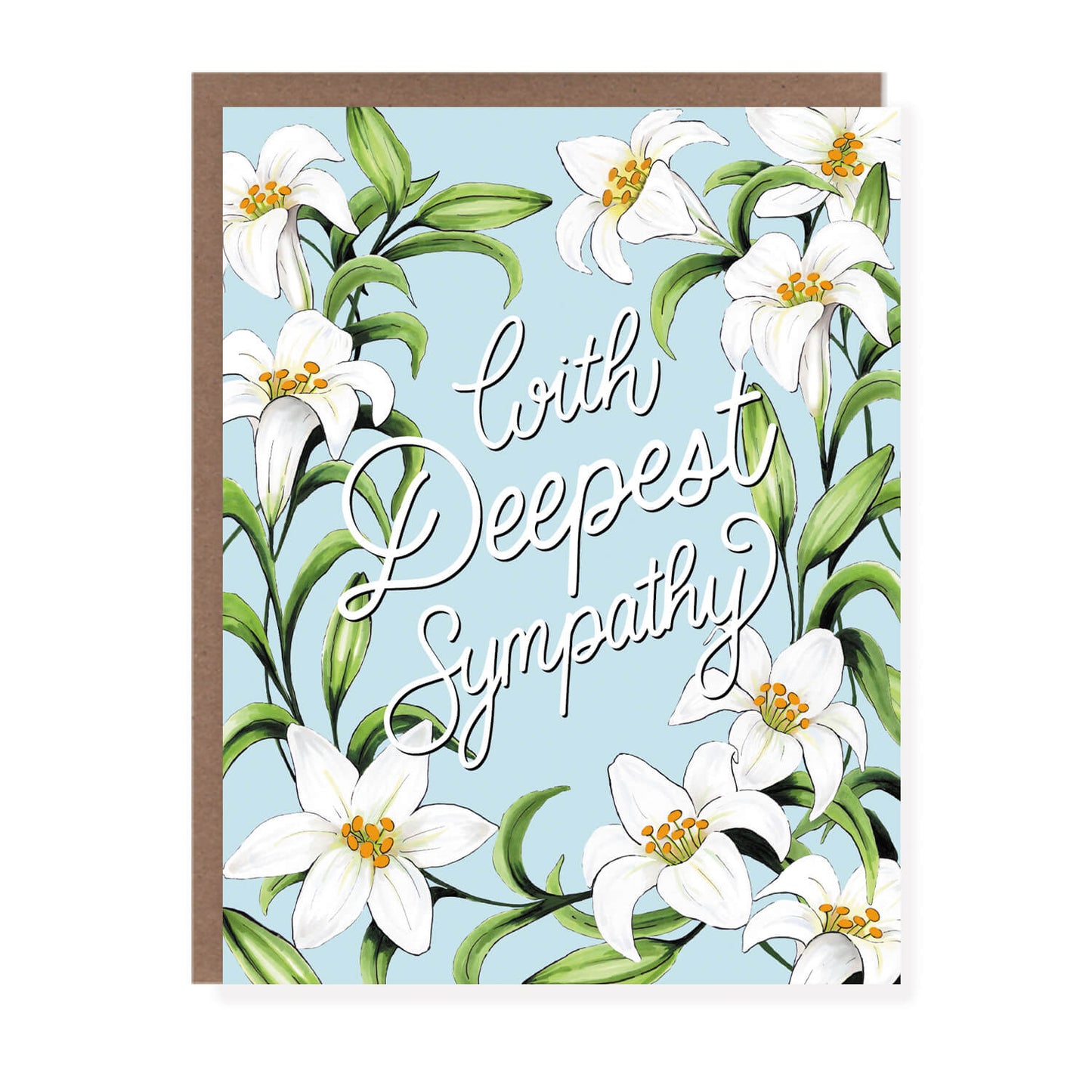 Lilies Deepest Sympathy Card - Case of 6