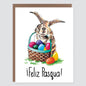 Feliz Pasqua Spanish Easter Bunny Card - Case of 6