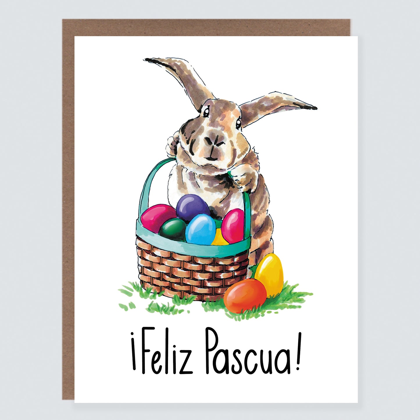 Feliz Pascua Bunny Spanish Easter Card
