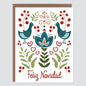 Feliz Navidad Folk Spanish Christmas Card - Case of 6