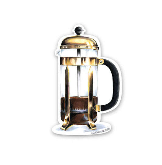 French Press Sticker - Case of 6