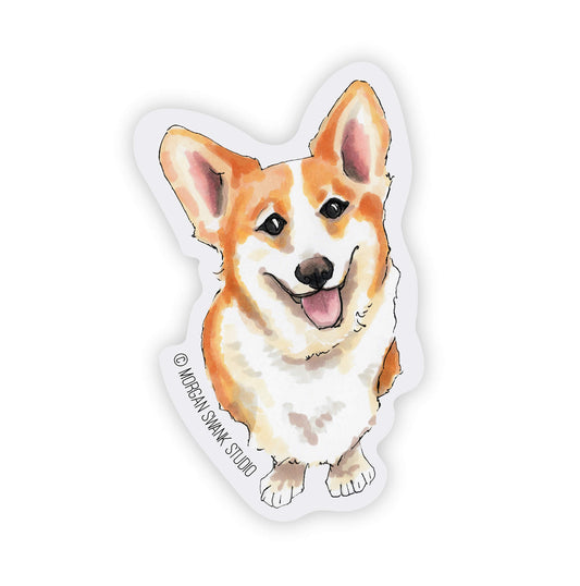 Corgi Clear Vinyl Sticker - Case of 6