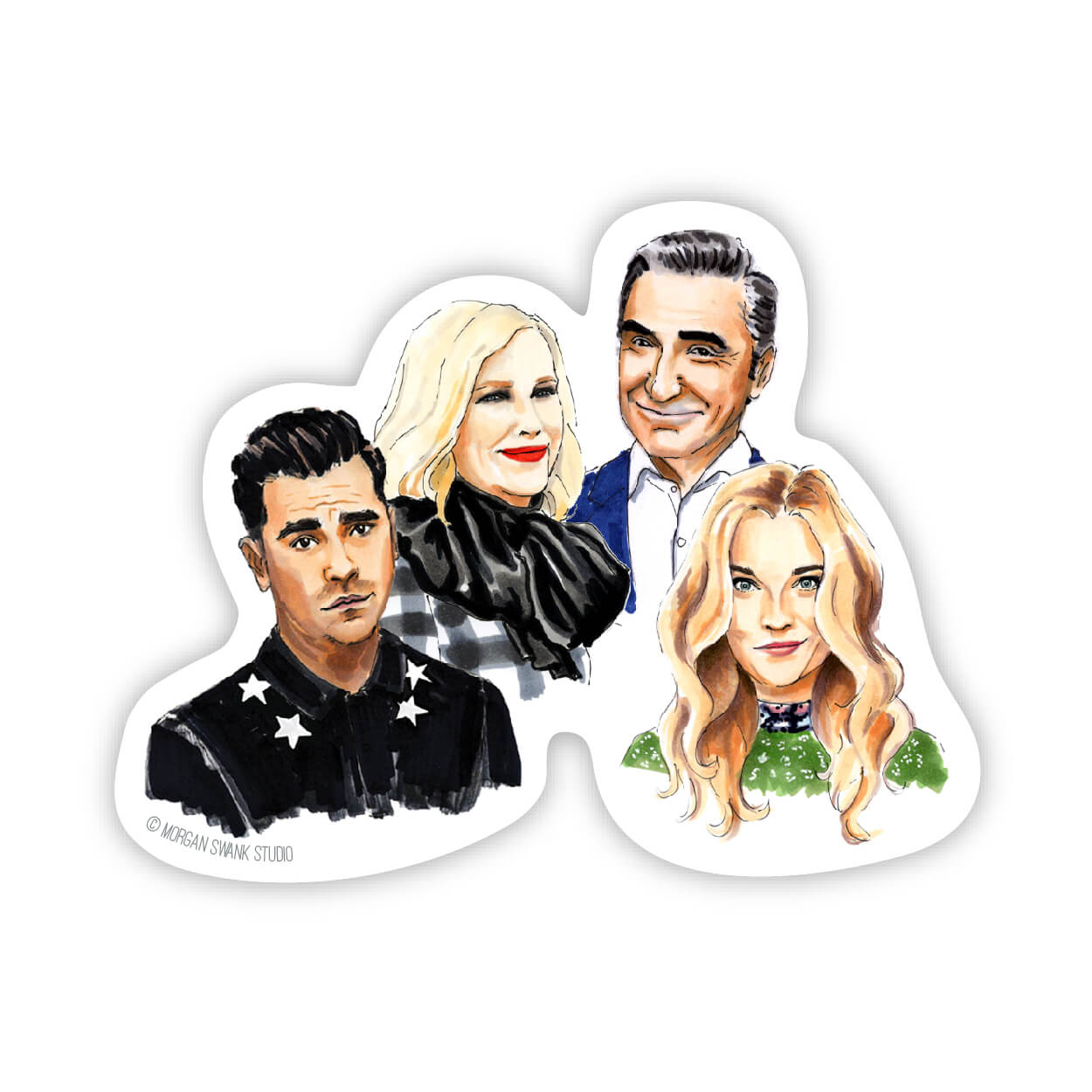 Rose Family Sticker - Case of 6