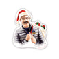 Lasso Christmas Sticker - Case of 6