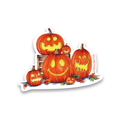 Jack O'Lantern Halloween Sticker