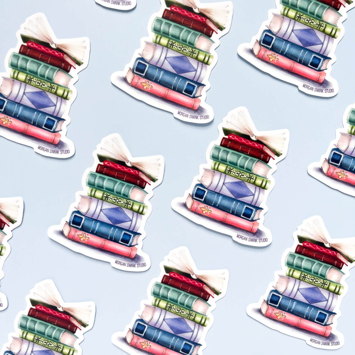 Book Stack Sticker - Case of 6