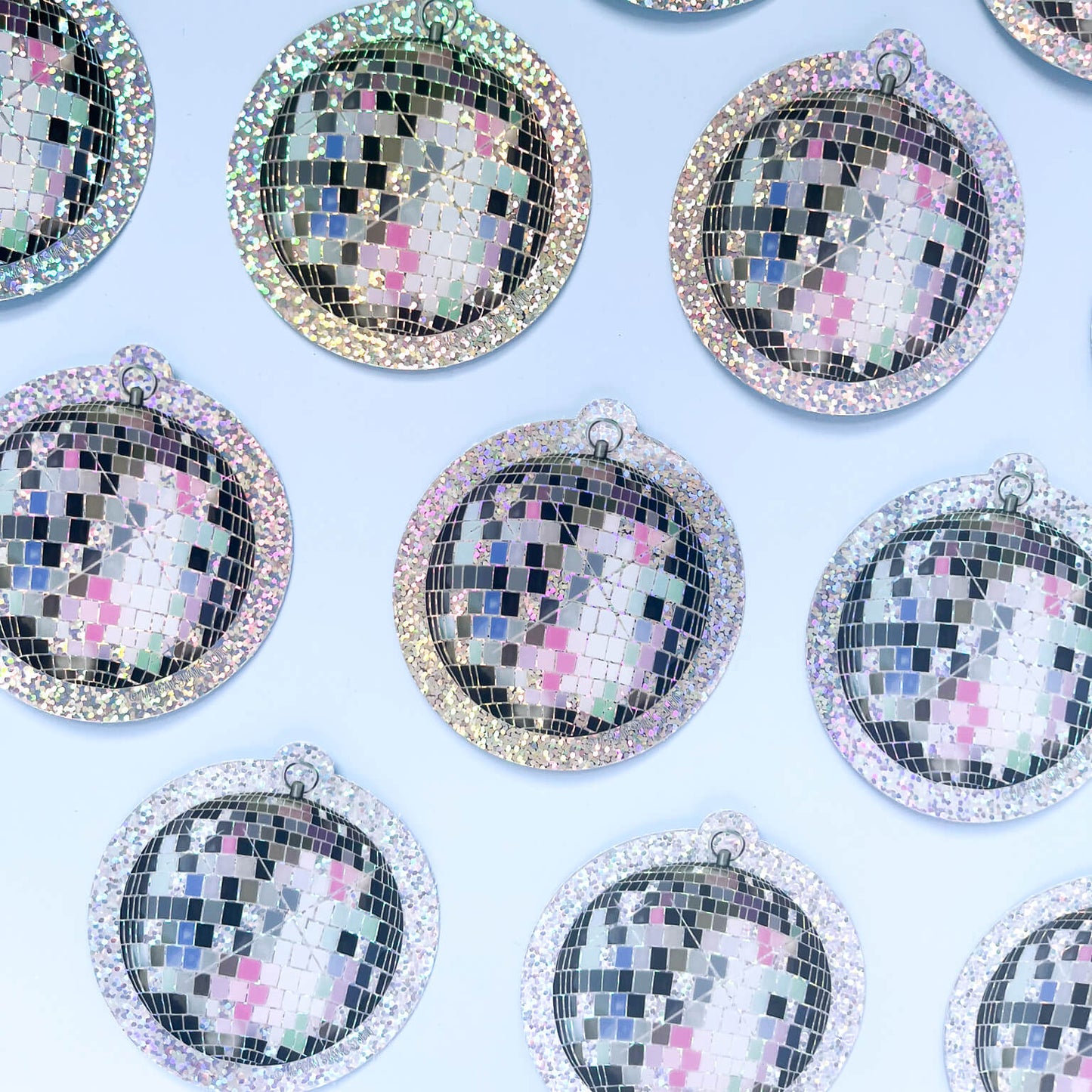 Disco Bill Glitter Sticker - Case of 6