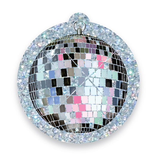 Disco Bill Glitter Sticker - Case of 6