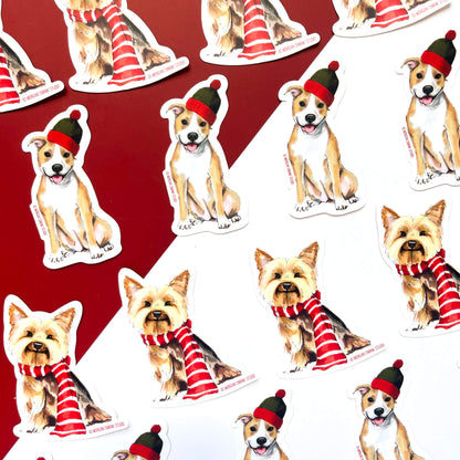 Pitbull Dog Sticker - Case of 6