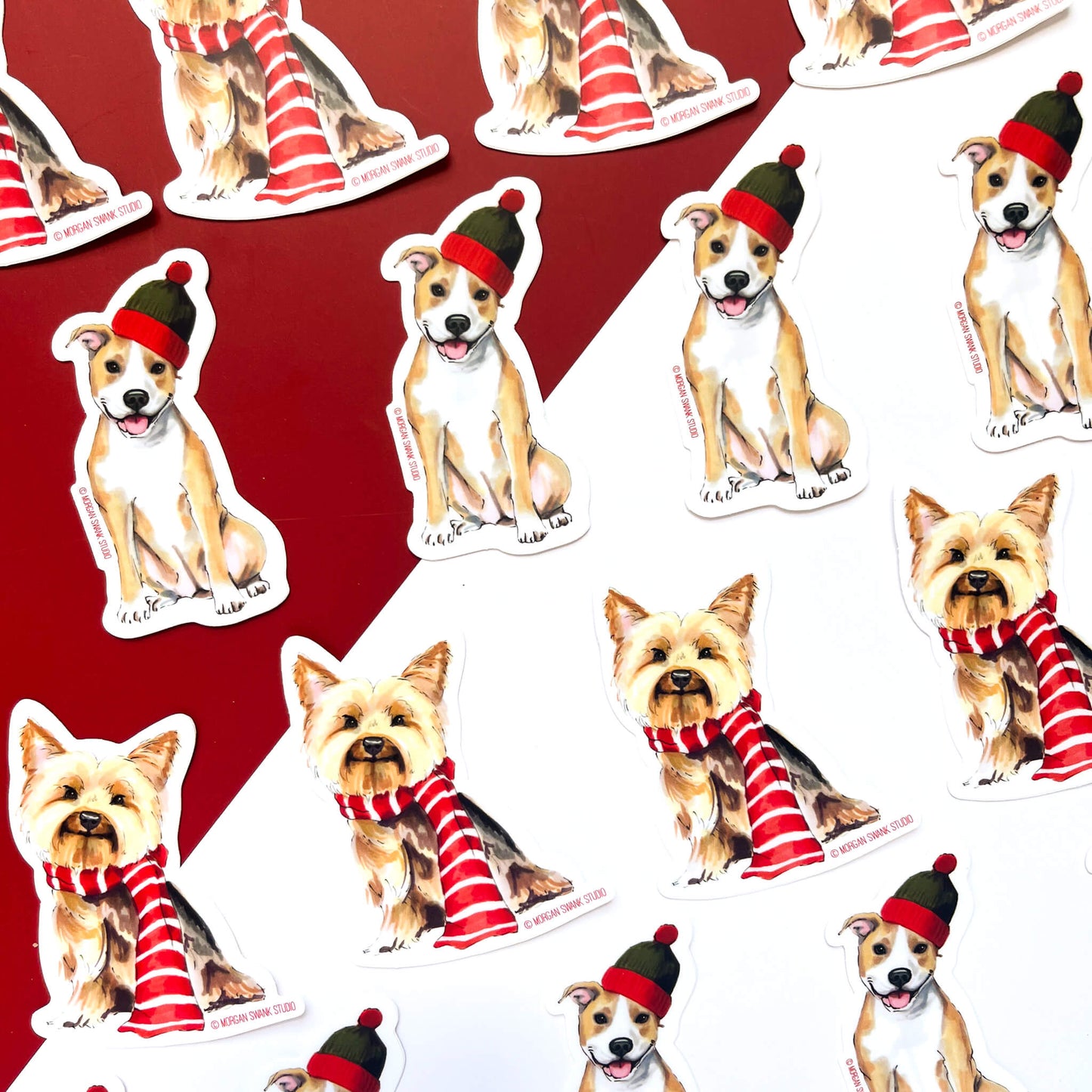 Yorkie Dog Sticker - Case of 6