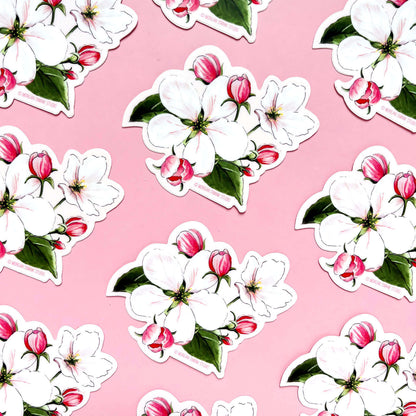 Apple Blossom Sticker - Case of 6