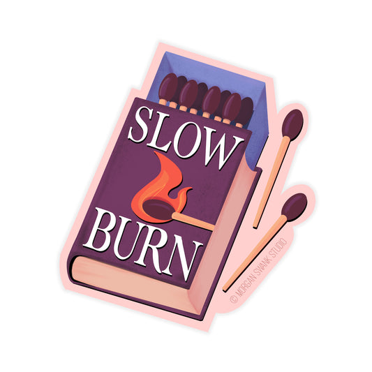 Slow Burn Book Sticker - Case of 6