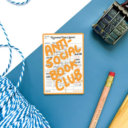 Anti-Social Book Club Sticker - Case of 6