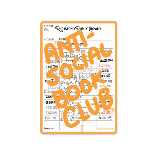 Anti-Social Book Club Sticker - Case of 6