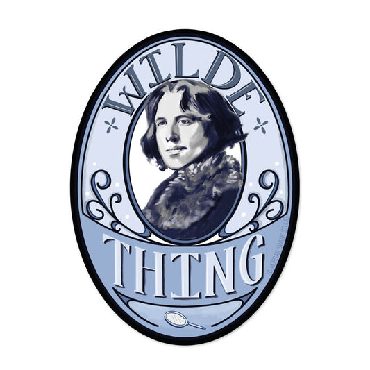 Wilde Book Author Cameo Sticker - Case of 6