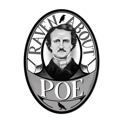 Poe Book Author Cameo Sticker - Case of 6