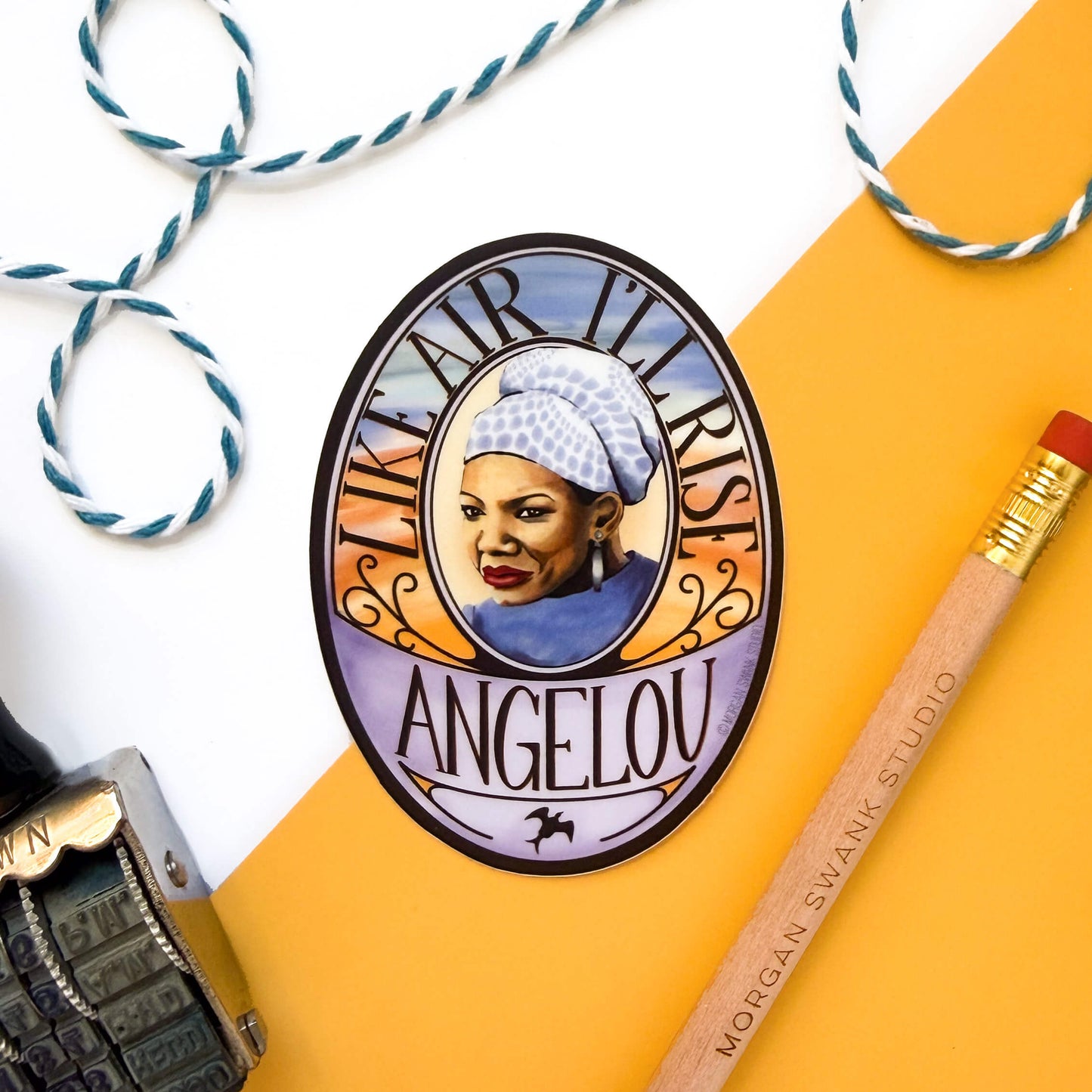 Maya Author Cameo Sticker