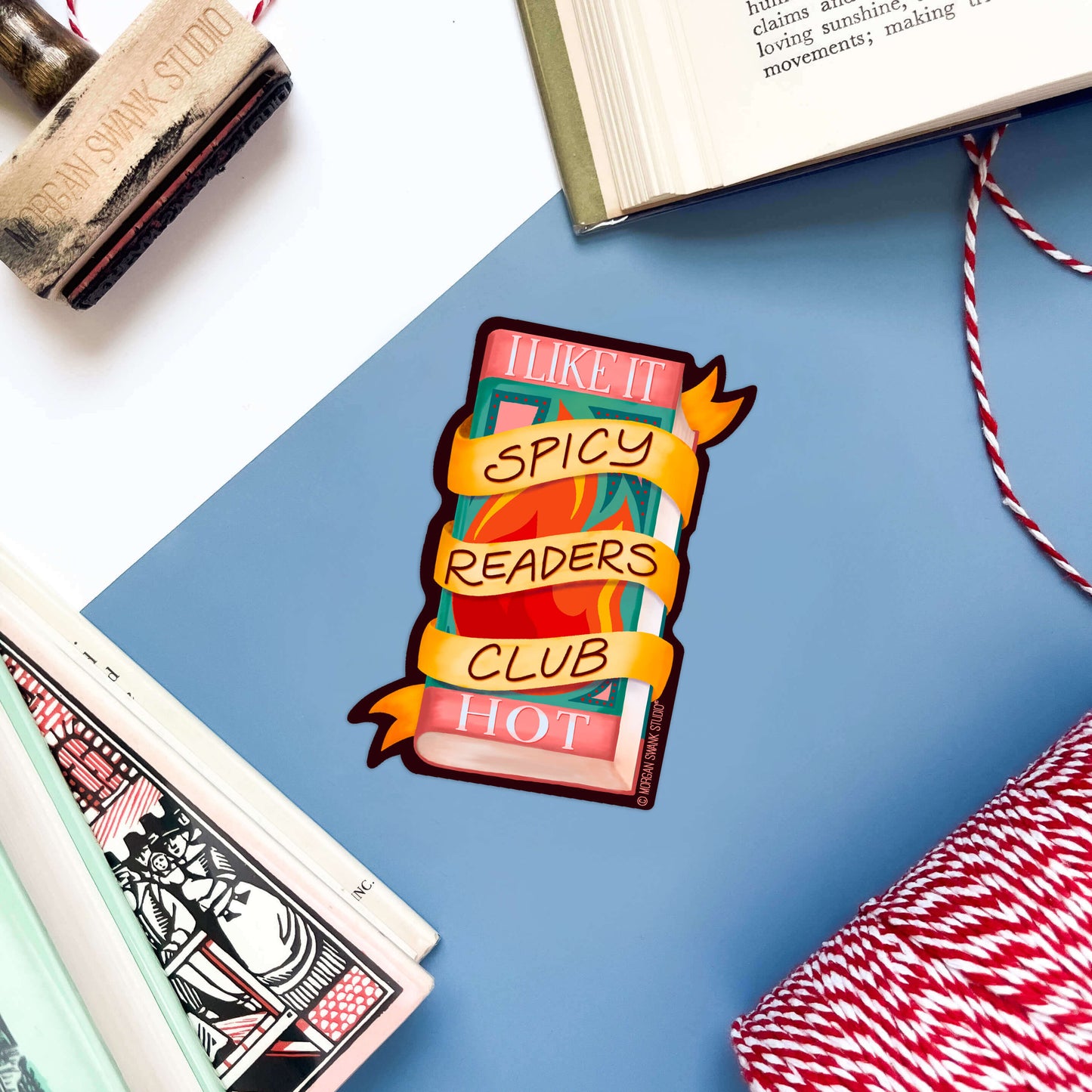 Spicy Reader Sticker