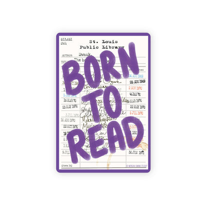Born to Read Library Sticker
