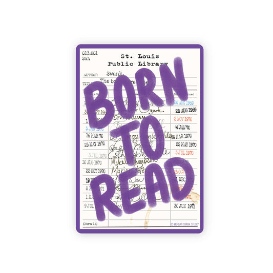 Born to Read Library Sticker
