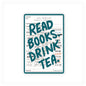 Read Books Drink Tea Library Sticker