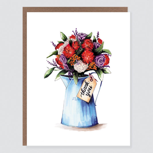 Flower Can Thank You Card - Case of 6