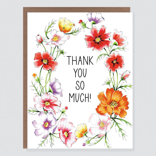 Thank You Cosmos Card - Case of 6