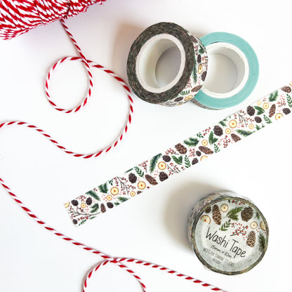 Holiday Greenery Washi Tape - Case of 4