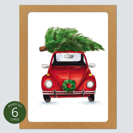 Christmas Bug Card: Boxed Set of 6