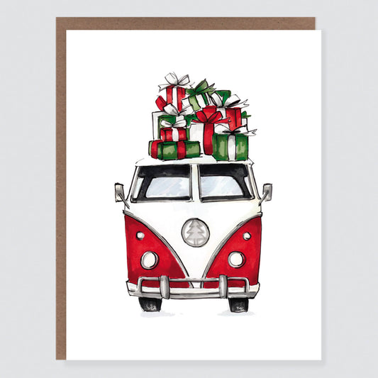 Christmas Van Card - Case of 6