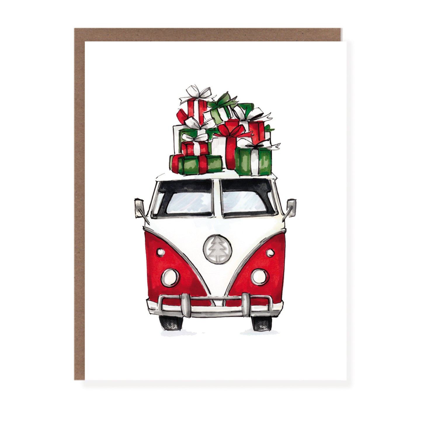 Christmas Van Card - Case of 6