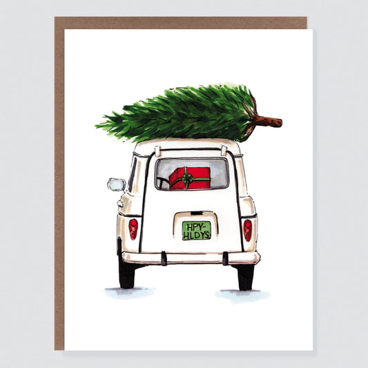 Holiday White Car Card - Case of 6