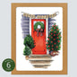 Red Door Holiday Card: Boxed Set of 6