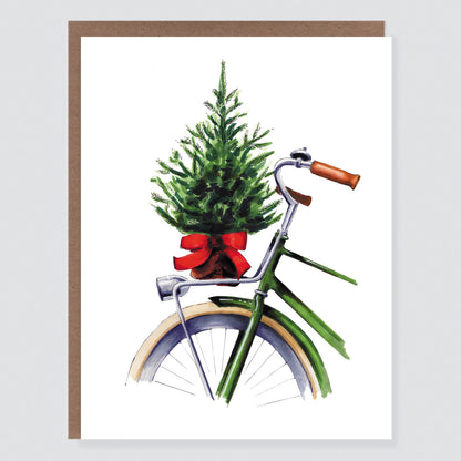 Christmas Bicycle Card - Case of 6