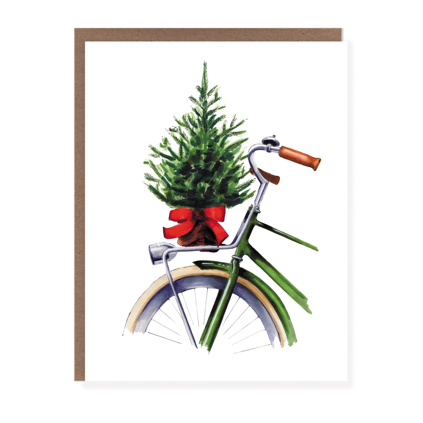 Christmas Bicycle Card - Case of 6