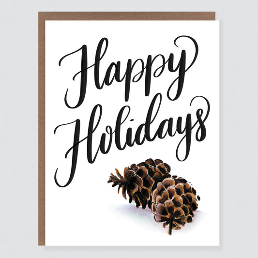 Holiday Pinecone Card - Case of 6