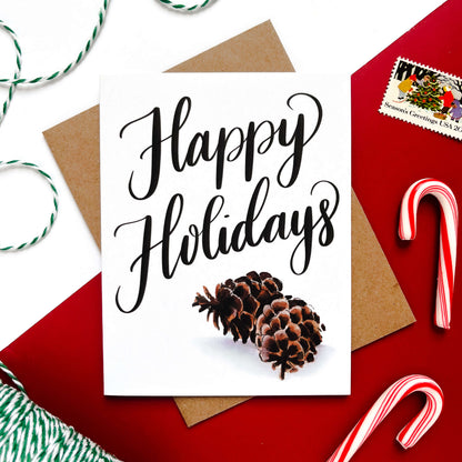 Holiday Pinecone Card