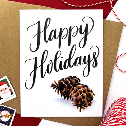 Holiday Pinecone Card - Case of 6