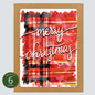 Christmas Plaid Card: Boxed Set of 6