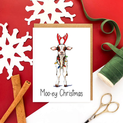 Mooey Christmas Card - Case of 6