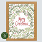 Christmas Greenery Card: Boxed Set of 6