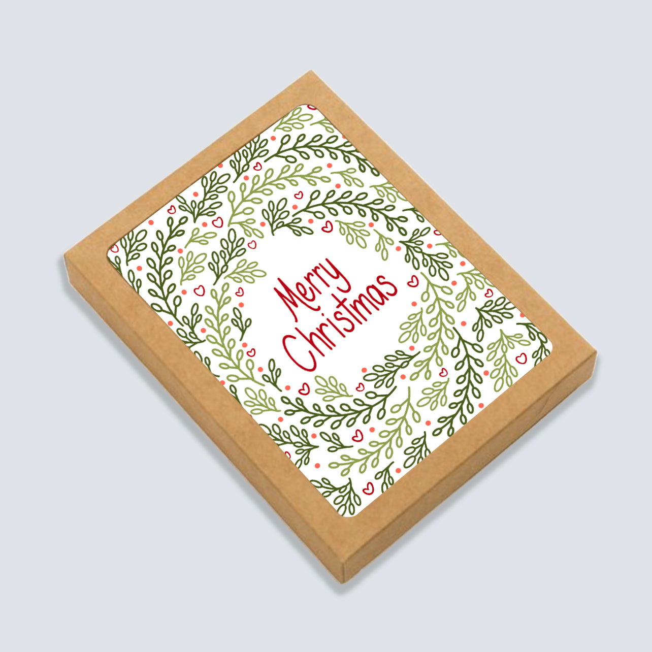 Christmas Greenery Card: Boxed Set of 6