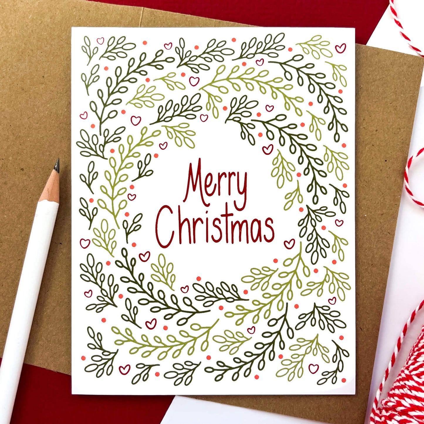 Christmas Greenery Card - Case of 6