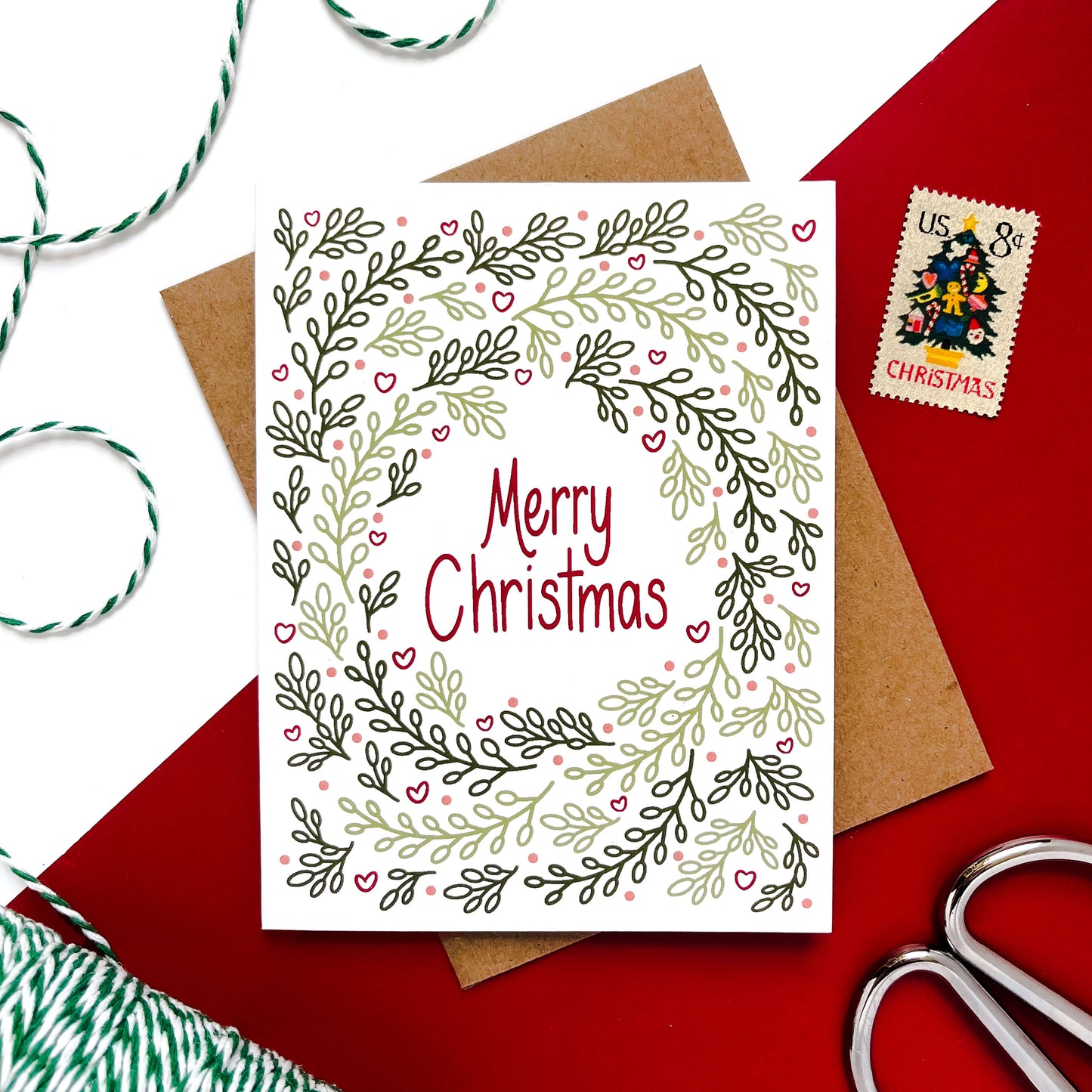 Christmas Greenery Card