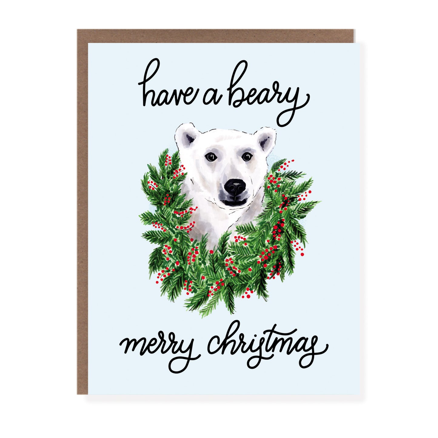 Beary Merry Christmas Card - Case of 6