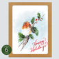 Winter Robin Card: Boxed Set of 6