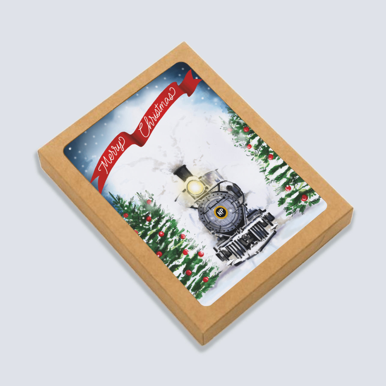 Christmas Train Card: Boxed Set of 6