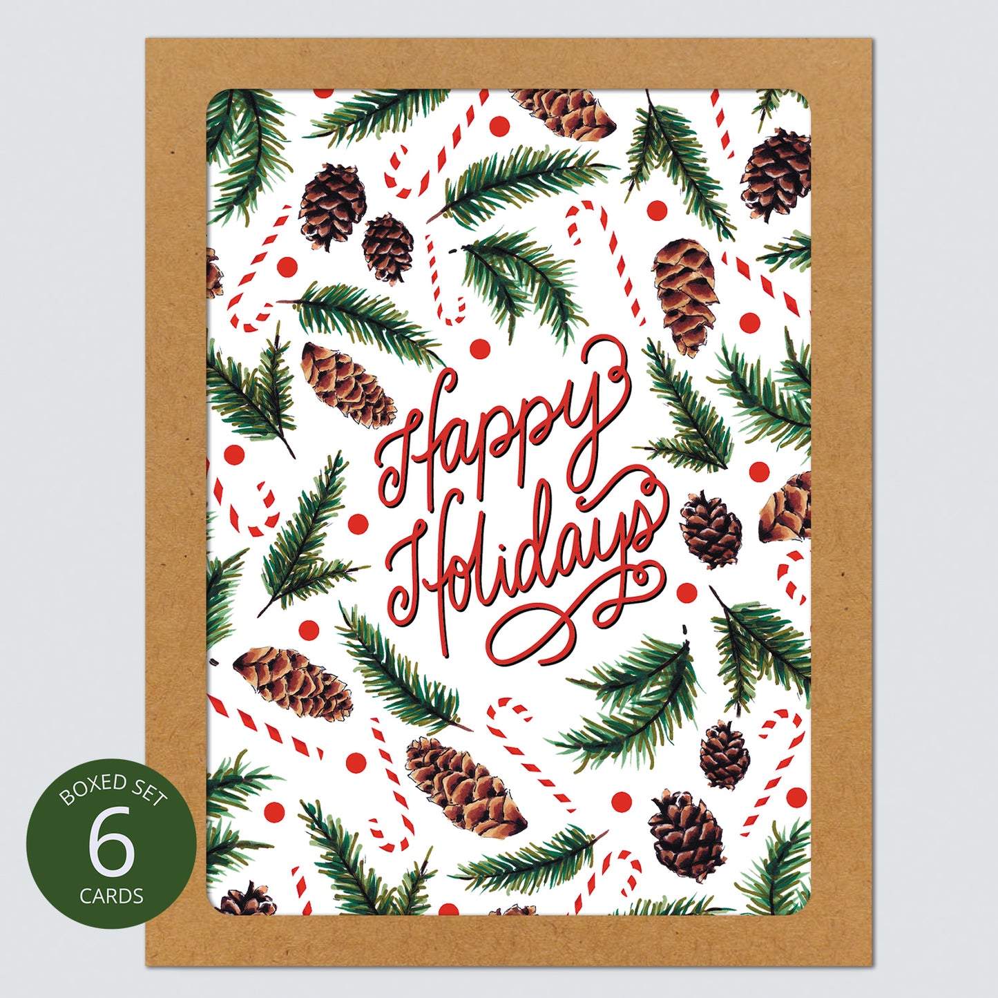 Holiday Scatter Print Card: Boxed Set of 6