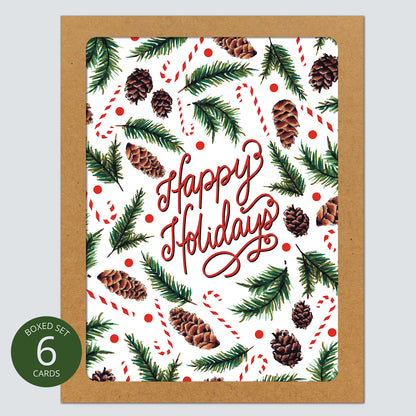 Holiday Scatter Print Card: Boxed Set of 6